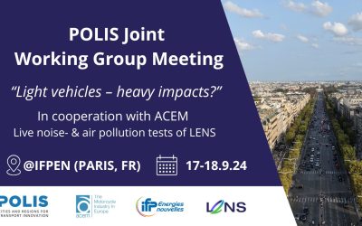 Light vehicles – heavy impacts? LENS, ACEM and POLIS joint meeting